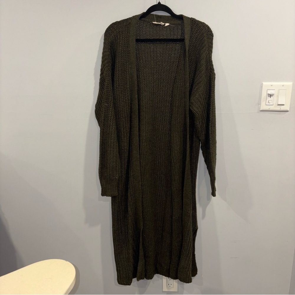 Elegant Olive Women's Cardigan